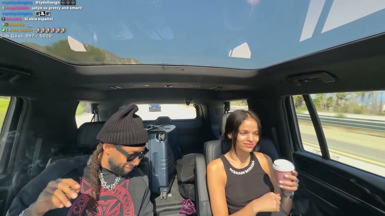 Ty Dolla Sign vibing to Rome Rizzo's new song
